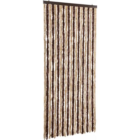 Moustiquaire Beige et marron clair 90x220 cm Chenille (1/5)