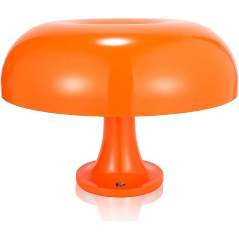 Lampada da tavolo a forma di fungo con illuminazione dimmerabile, 3 modalità di luce, lampada da scrivania retrò con paralume, luce notturna d'atmosfera per camera da letto e soggiorno, estetica Mid C