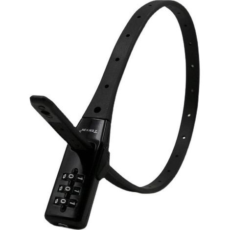 TONYON Zip Tie Lock Câble Antivol Réglable à 3 Chiffres pour Porte-Vélos, Casque de Moto, Skateboard, Skis (1/2)