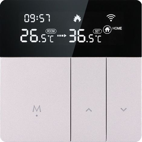 Contrôleur de température intelligent WiFi, application de commande vocale, thermostat, télécommande de contrôle de température 95230V (GE Plomberie Chauffage) (1/5)