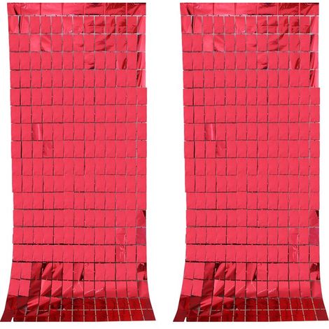 Hintergrundvorhang aus metallisch glänzendem Papier – 2 Stück, 100 x 200 cm – Für Party-, Hochzeits- und Geburtstagsdekorationen (1/5)