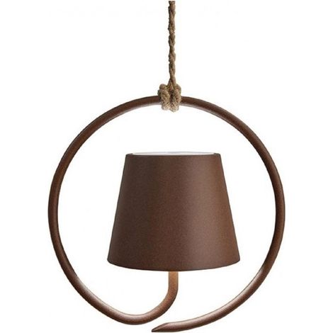 Lampe À Suspension Led Poldina Corten, Rechargeable Et Dimmable (1/3)