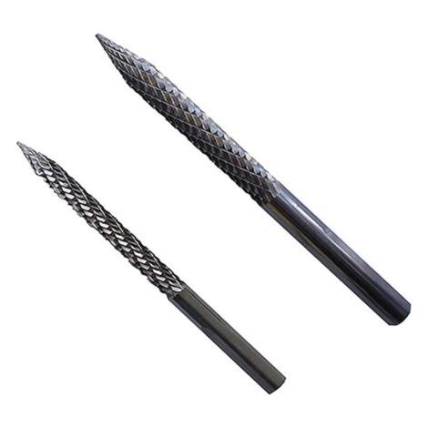 NALOOKAMIC Paquet de 2 Embouts Pneu Multi-Tailles pour RéParation Pneus, Fraises en Carbure, Patchs Coupe-Bouchon, Coupe-Fil, AléSoir, Perceuse 6Mm 8Mm (1/3)