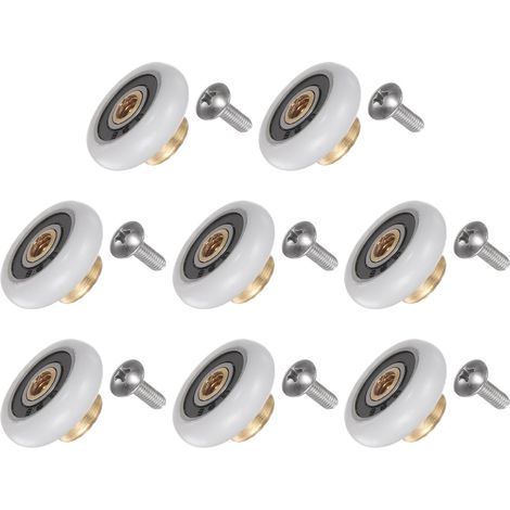 2 Ensembles Roue, Porte Douche, Verre 20mm, Laiton, Salle De Bain (1/5)
