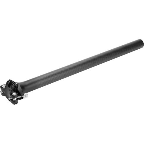 Tige de selle de vélo de route/VTT en fibre de carbone, antichoc (27,2 x 400 mm)
