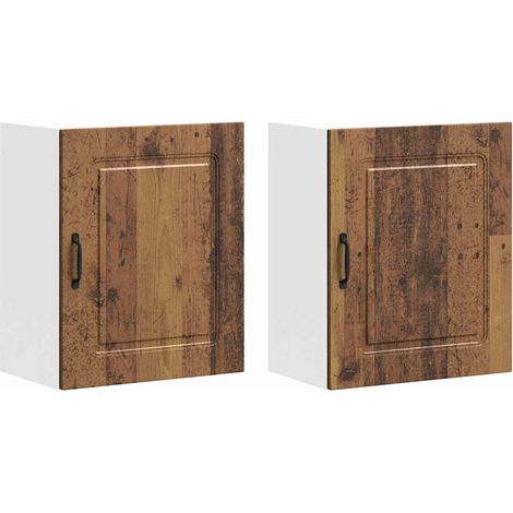 Maison Exclusive - Armoires murales de cuisine 2 pcs Kalmar Bois d'ingénierie vieilli (1/5)