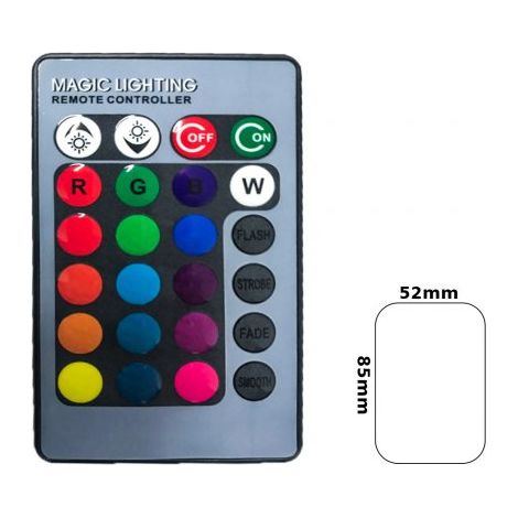 Mini Telecomando IR Infrarosso Universale Con 24 Tasti Pila Bottone CR2025 Inclusa (1/3)