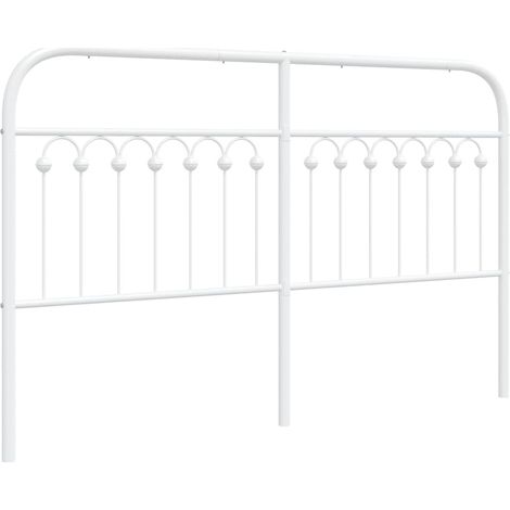 Maison Exclusive - Cabecero de repuesto de metal blanco 150 cm