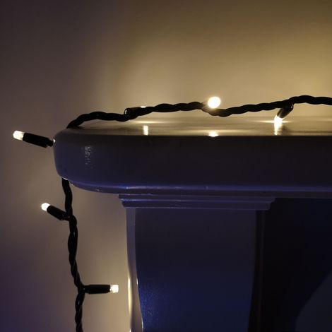 100 LED 8m Premier Christmas Connectable Outdoor Static Lights in Warm White (1/5)