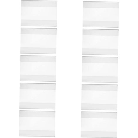 ces Porte tiquettes Acrylique Transparent Lot De Clips Pour (1/5)