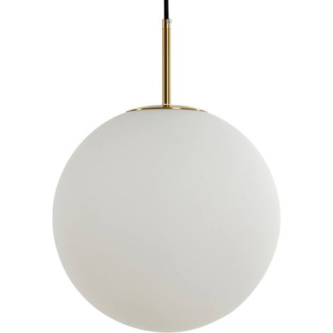 Light & Living - lámpara colgante - Medina - blanco - vidrio - Ø