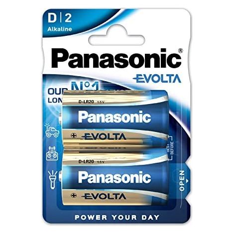 Panasonic Evolta LR20EGE - Pila 2 x D - Alcalina (1/2)