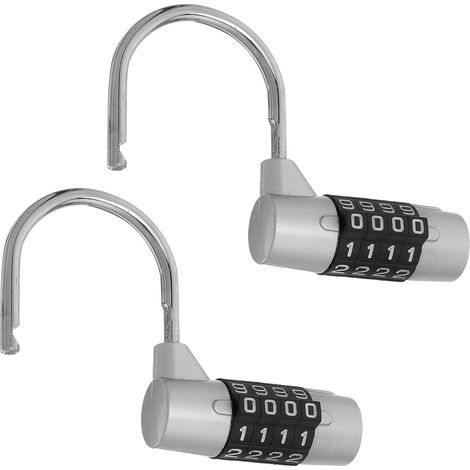 à combinaison à 4 chiffres pour casier lot de 2 cadenas (1/5)