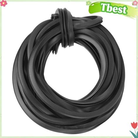 Tbest Bande de caoutchouc de serre Bande d'étanchéité en caoutchouc noire pour serre, bande de piscine jardin 55 m / 180 pieds (1/5)