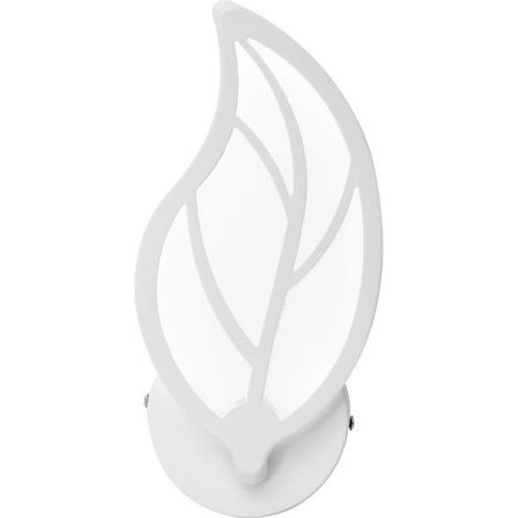 Applique Murale Créative Acrylique 12W Feuille Blanche Lumière (1/4)