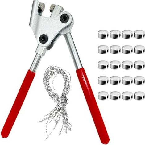 Pince D'Étanchéité au Plomb, Haute Dureté a Plomber en Acier, Outil de Scellement Antivol, Accessoires Complet pour Scellé Compteur Électrique, D'eau, gaz - (1/5)