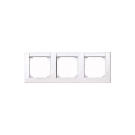 Marco de interruptor Merten 471325 antibacteriano termoplástico blanco