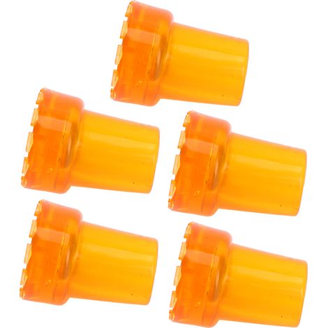 5 pièces embouts canne 22 mm antidérapants caoutchouc translucide jaune imitation pneu, embouts béquille 7/8 pouces non glissants (1/5)
