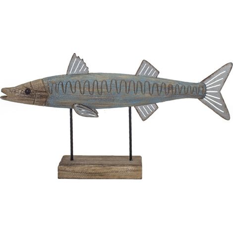 Signes Grimalt Figure di figura marine Il pesce con sega grigia adorna 5x33x18cm 25518 (1/3)