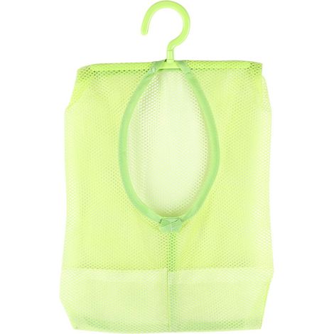 Sac de rangement suspendu en filet multi-usage pour chaussettes, bas, soutien-gorge et sous-vêtements - Vert clair (1/5)
