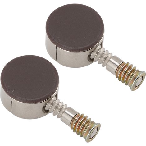 Lot de 2 connecteurs métalliques avec écrous pour assortiment de meubles (1/5)
