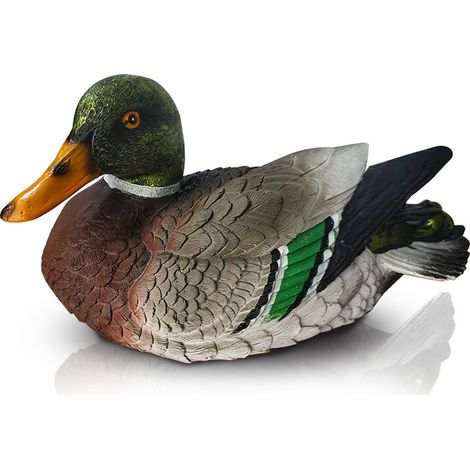 Statue de canard flottant pour étang, décoration élégante pour jardin et piscine, sculpture en plein air. (1/5)