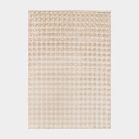 Tapis doux pour salon ou chambre - Bubly Latté - Beige clair - 80 x 150 cm (1/5)