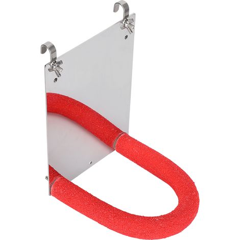 Support/barre en acier inoxydable durable pour petits oiseaux de compagnie, miroir givré, accessoire pour perroquet (1/5)