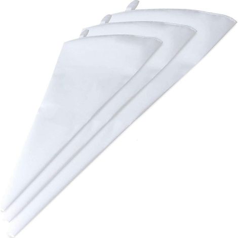 Poches à douille réutilisables, poches à douille professionnelles en tissu réutilisables pour glaçage au chocolat, au fromage frais ou à la purée de pommes de terre, parfaites pour la décoration. (1/4)
