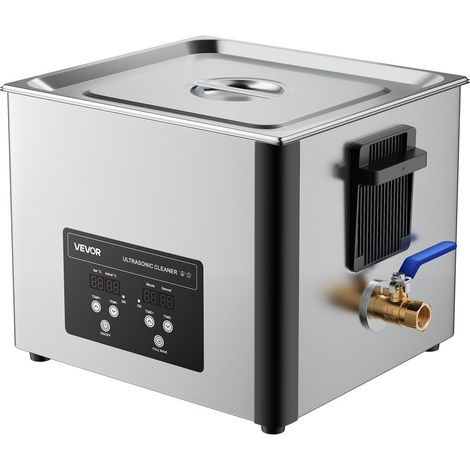 Nettoyeur Ultrasonique 15L Professionnel avec Panier et Écran Numérique 240W Acier Inoxydable 40kHz pour Pièces et Instruments (1/5)