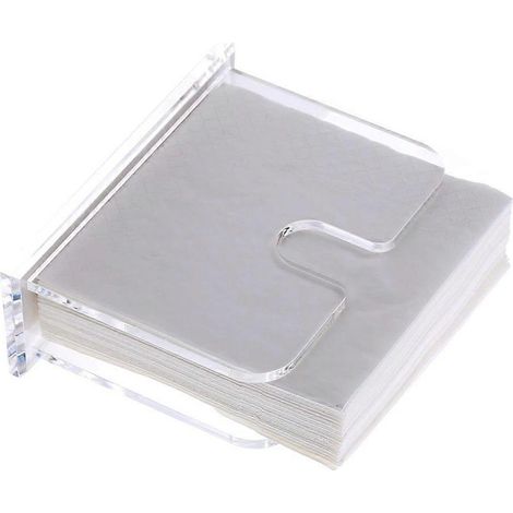 Présentoir à vaisselle en acrylique, distributeur de papier essuie-tout, boîte à mouchoirs, porte-serviettes (1/4)