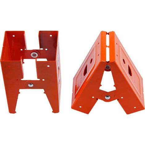 Serre-joints robustes en acier. Table de travail du bois polyvalente pour le bricolage. Support efficace pour les projets de menuiserie et de rénovation. Agrémentée de crans antidérapants et de trous (1/5)