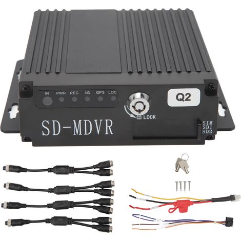 Enregistreur vidéo numérique mobile 8 canaux MDVR DVR enregistrement en temps réel pour bus camions-citernes bateaux yachts (1/5)