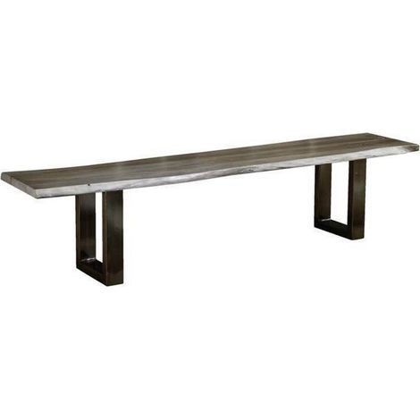 FREEFORM 0309 Panca in legno di sheesham - laccato / smoked oak 180x38x45