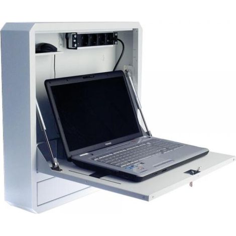 Techly Professional Box di Sicurezza per Notebook e Accessori per LIM Prof. 127 Bianco (1/4)