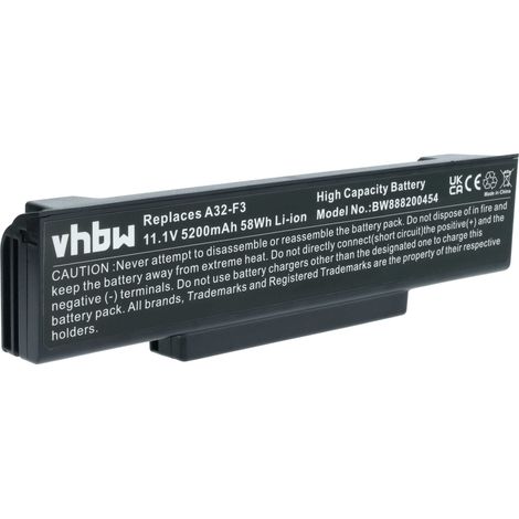 vhbw Akku kompatibel mit California Access M158N Notebook (5200 mAh, 11,1 V, Li-Polymer) (1/5)