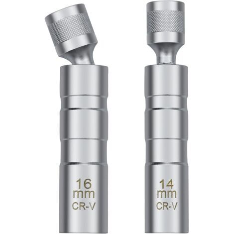 Sollbry 14/16mm Clé à Bougie, Outil Universel de Retrait de Douille de Bougie D'allumage Magnétique pour Retirer les Bougies D'allumage Automobiles (1/5)
