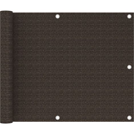 FIMEI Écran de balcon Marron 75x300 cm PEHD (1/5)