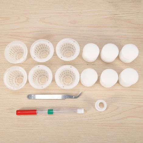 Kit de culture hydroponique à 6 trous pour plantes, système à bulles, armoire de jardin intérieure/extérieure (verte) (1/5)