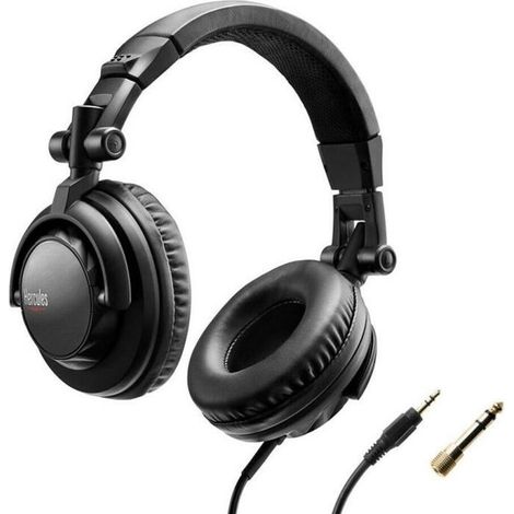 HERCULES HDP DJ45 - Casque DJ a haute performance - Pliable - Ecouteurs pivotants - Câble de 2m - Impédance 60 ohms - Noir (1/5)