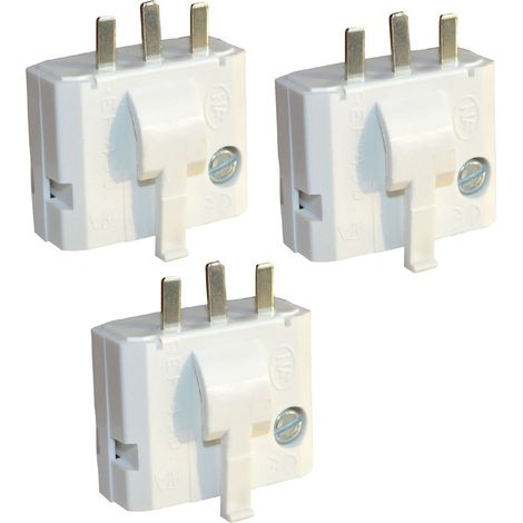 Tibelec – Lot de 3 fiches DCL 2 pôles + terre – Configuration raccord à vis – Indice de protection IP20 – Pour installation électrique intérieure