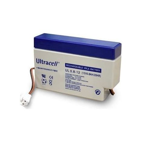 Batterie Plomb - Alpexe - UltraPile 12V 0,8Ah - JST-Connecteur - Noir