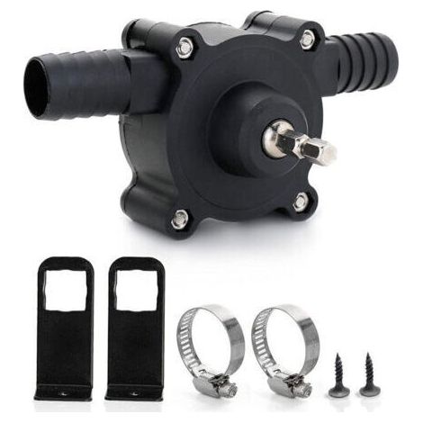 Pompe de perceuse électrique, pompe à eau mini pompe de perceuse électrique à main pompe auto-amorçante portable pompe de perceuse ménage petite pompe à eau pour la maison jardin, 6. 35Mm (1/4)