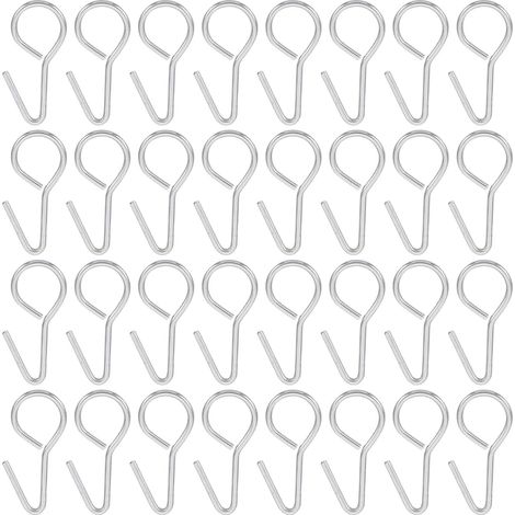 120 ganchos metálicos en forma de S, ganchos para asientos de coche, pequeños ganchos multifuncionales aptos para la cocina y el hogar. (1/5)