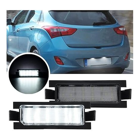 Lot de 2 Éclairages de Plaque LED pour Hyundai i30 GD et Kia Ceed - Module Anti-Erreur CANBUS (1/5)