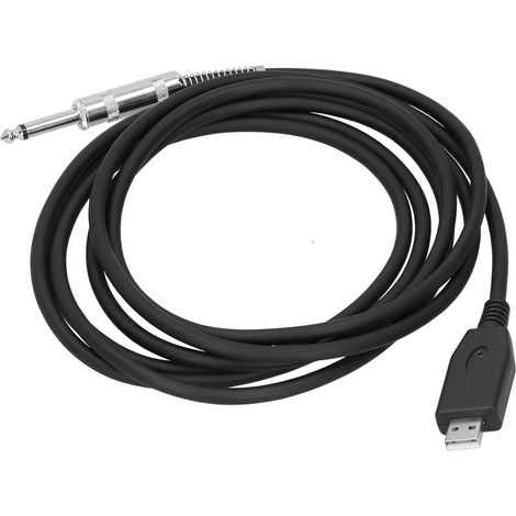 Câble audio USB vers 6.35mm pour guitare électrique, adaptateur plug & play 2m / 6.6ft (1/5)