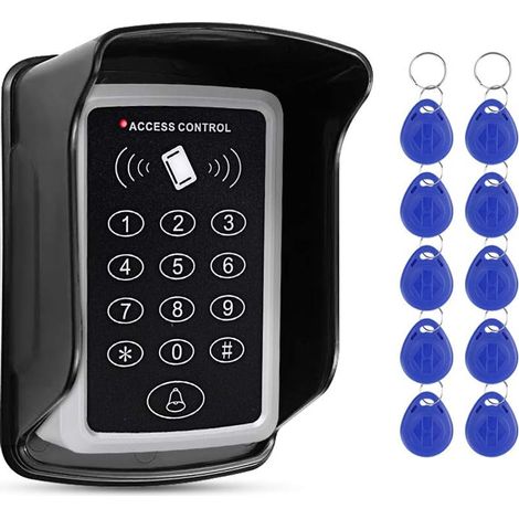 RFID-Zutrittskontroll-Tastatur 125 kHz – 1000 Benutzer – feuerhemmendes ABS – wasserdicht (IP65) – für den Innen- und Außenbereich (1/5)