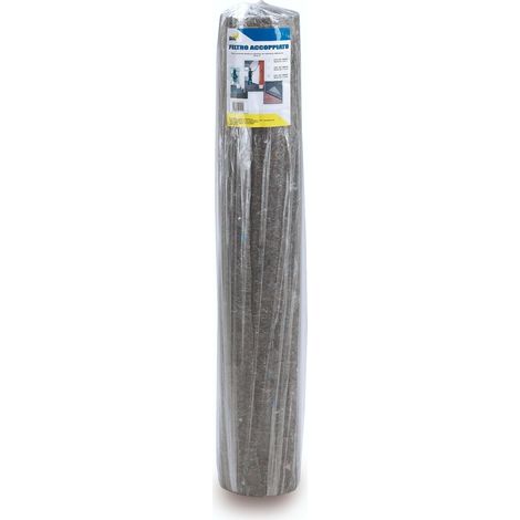 Garden Friend Feutre laminé avec polyéthylène antidérapant Rouleau 1x25 m Gris foncé