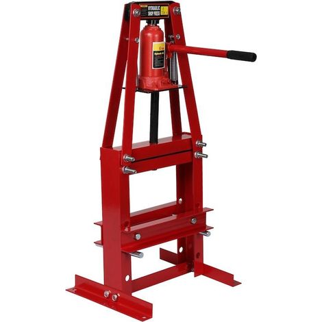 Presse Forme A d'atelier hydraulique de 6 tonnes Rouge (1/5)