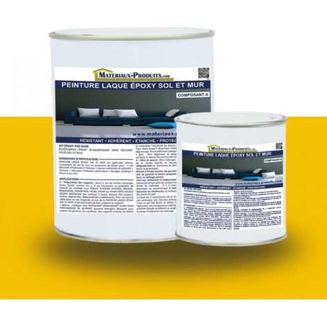 Peinture laque Epoxy Sol et Mur - 5 Kg Jaune - MATPRO (1/6)